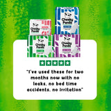 The Cheeky Panda bamboo period pads light 240mm 15 pack (British brand)