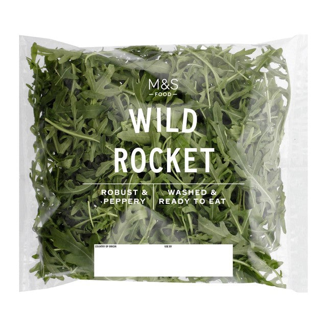 M&S Wild Rocket salad leaves 120g imported from the UK