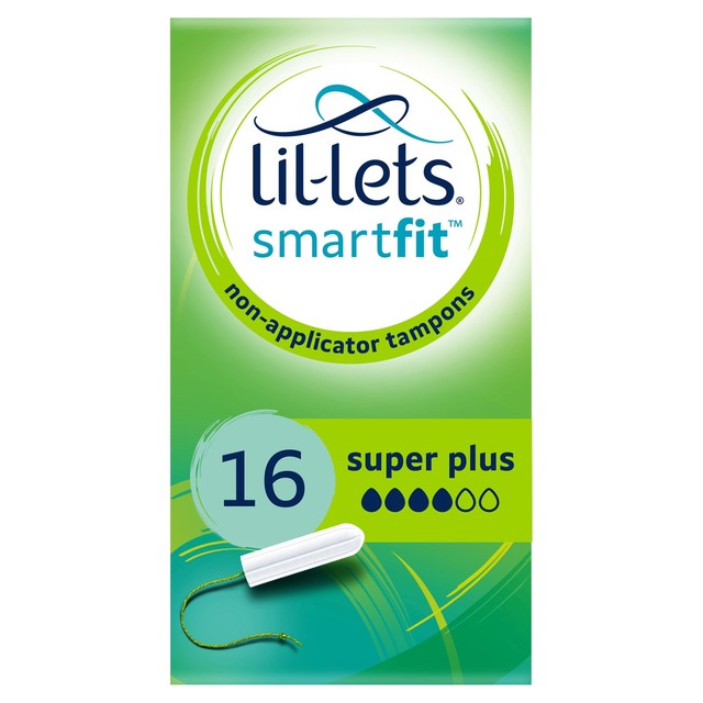 Lil-Lets Super Plus Non-Applicator Tampons 16 per pack, UK version