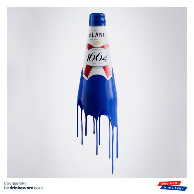 Kronenbourg 1664 Blanc premium lager beer 12 x 330ml bottles - British product