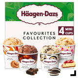 Haagen Dazs Favourites Collection Mini Cups Ice Cream 4 x 95ml