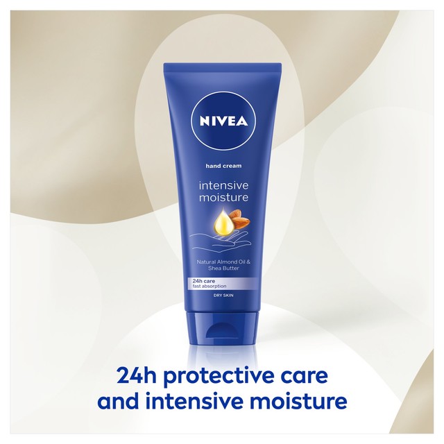 Nivea almond oil and shea butter hand cream for dry skin 100ml, imported from the UK