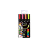 Posca PC-5M Fluorescent Marker Pens 4-Pack