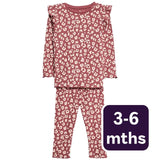 M&S leopard jersey outfit pink 3-6 months, imported from the UK