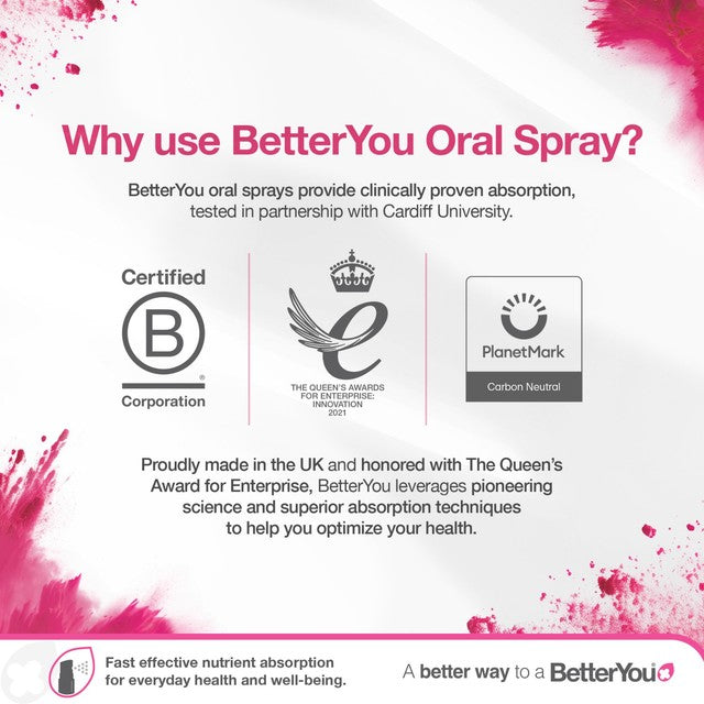 BetterYou iron oral spray pomegranate 25ml - British product