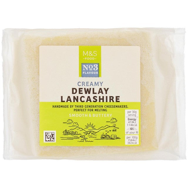 M&S Lancashire Creamy Dewlay Cheese 300g, imported from the UK