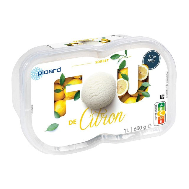 Picard lemon sorbet 650g, imported from the UK