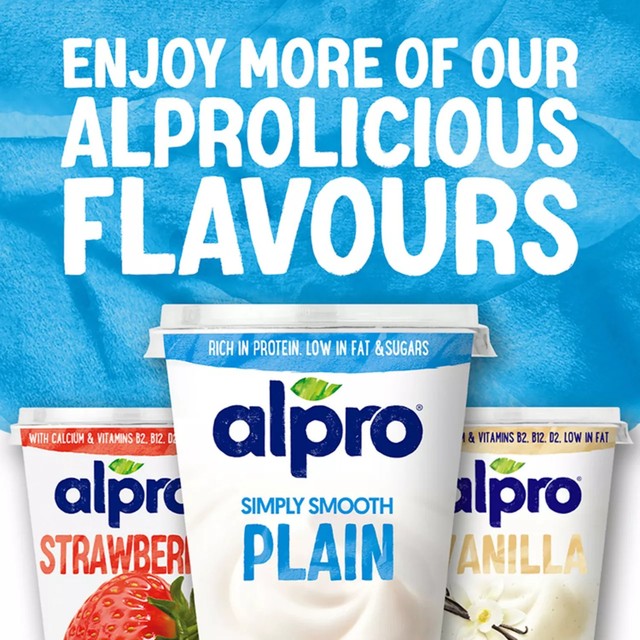 Alpro Plain Natural Soya Yogurt Alternative 500g - British product