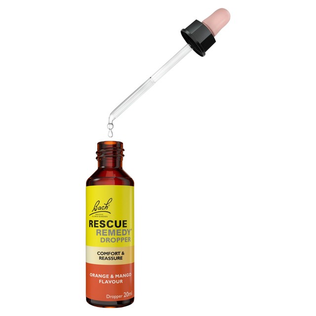 Nelsons Rescue Orange & Mango Dropper flower remedy, imported from the UK