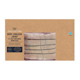 M&S beef sirloin joint 1.25kg, imported from the UK