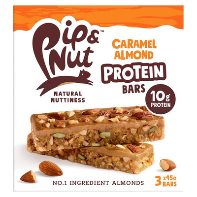 Pip & Nut Protein Caramel Almond Bars Protein Bars 3 x 45g