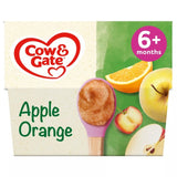 Cow & Gate apple orange acerola baby food fruit pot 4 x 100g - British product