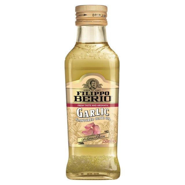 Filippo Berio Garlic Flavoured Olive Oil 250ml - British product