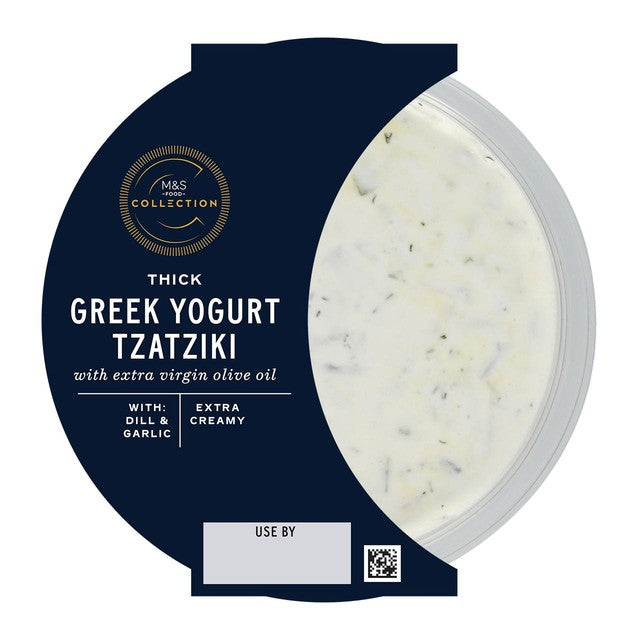 M&S Thick Greek Yogurt Tzatziki 170g, imported from the UK