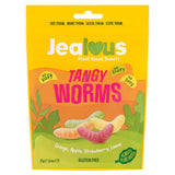 Jealous Sweets Tangy Worms vegan gummy sweets 125g, UK version