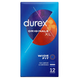 Durex XL condoms with extra silicone lube wide fit 12 pack - British product