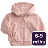 M&S pink baby hoodie 6-9 months, imported from the UK
