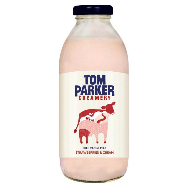 Tom Parker strawberries & cream flavoured milk 500ml (British brand)