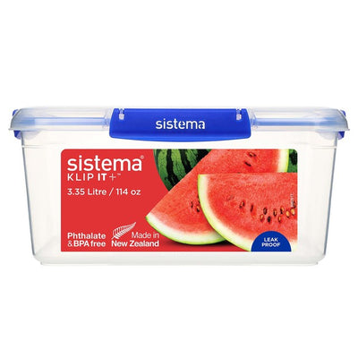 Sistema Klip It Plus rektangulær matoppbevaringsbeholder 3,35 L