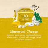 Charlie Bigham's macaroni cheese with bacon - British product