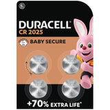 Duracell 2025 Lithium Coin Battery 4 Pack