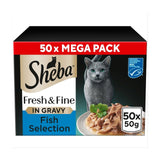 Sheba Fresh & Fine Wet Cat Food Pouches Fish Collection in Gravy