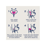 Veet wax strips for bikini and underarm sensitive skin 16 strips (British brand)