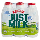 Just Milk Skimmed UHT Milk 6 x 1L