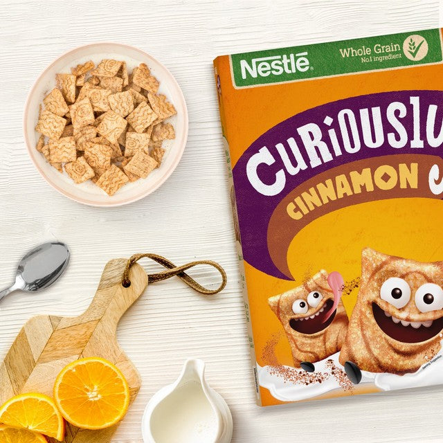 Nestle Curiously Cinnamon breakfast cereal 375g - British product