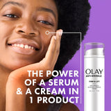 Olay Anti-Wrinkle 2-in-1 Day Cream and Serum 50ml, imported from the UK