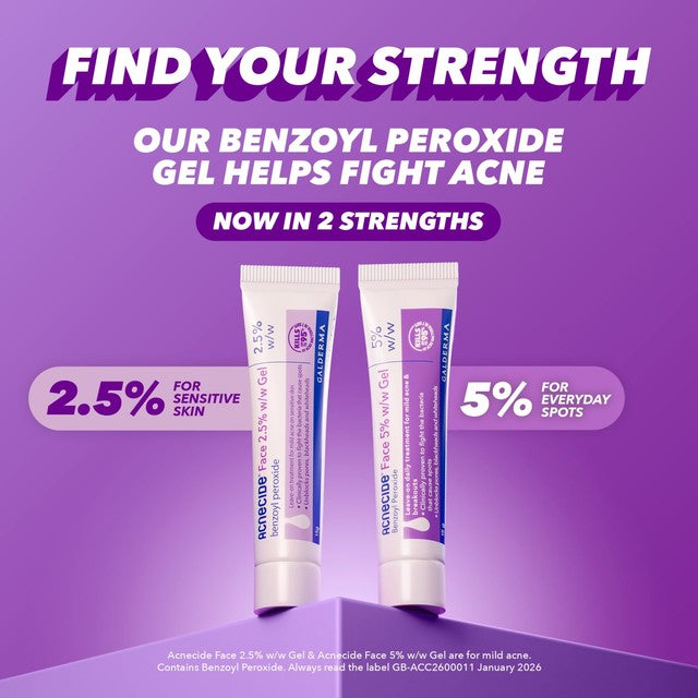 Acnecide spot treatment gel with benzoyl peroxide 15g - British product