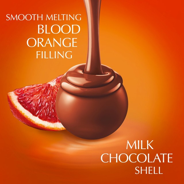 Lindt Lindor blood orange milk chocolate truffles box 200g, UK version
