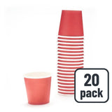 Duni Small Red Party Shot Cups Paper Shot Cups 20 per pack