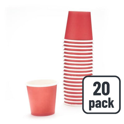 Duni Small Red Party Shot Cups Paper Shot Cups 20 per pack