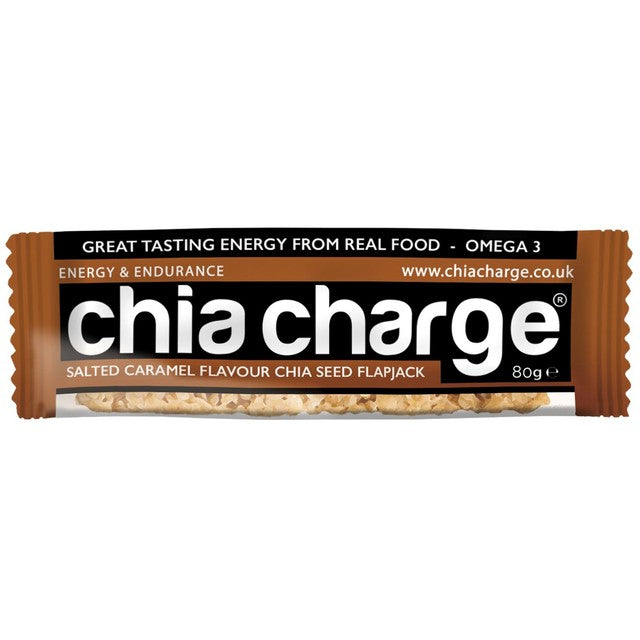 Chia Charge salted caramel chia seed flapjack 80g - British product