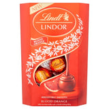 Lindt Lindor blood orange milk chocolate truffles box 200g, UK version