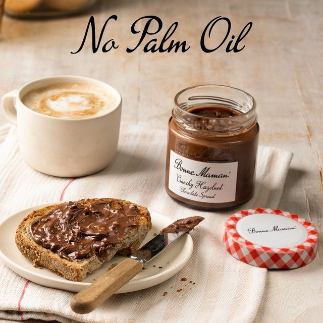 Bonne Maman crunchy hazelnut chocolate spread 250g - British product