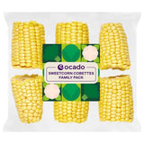 Ocado sweetcorn cobettes family pack, imported from the UK