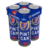 Foster's lager beer 4 x 568ml cans - British product