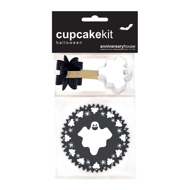 Anniversary House Halloween cupcake kit with 16 cases and 12 picks, UK version
