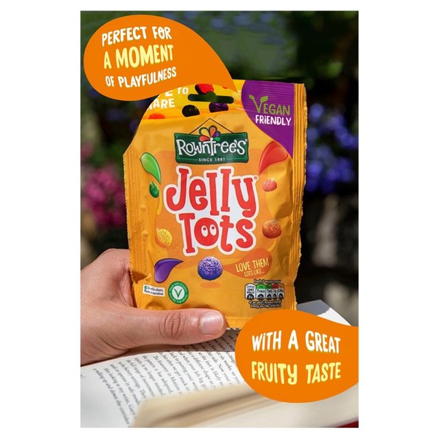 Rowntree's Jelly Tots jelly sweets 150g, imported from the UK