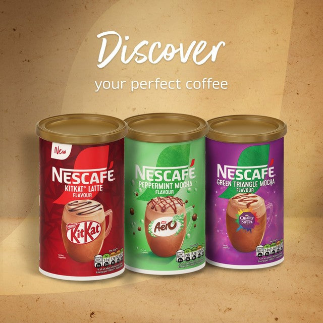 Nescafe mocha chocolate hazelnut frothy coffee powder 260g, imported from the UK