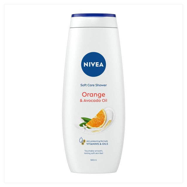 Nivea orange and avocado oil shower cream 500ml, imported from the UK
