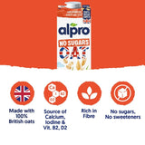 Alpro Oat No Sugar dairy-free drink 1L - British product