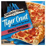 Chicago Town tiger crust double pepperoni pizza 320g - British product