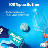 OceanSaver Plastic Free Dishwasher Tablets 30 Pack, imported from the UK