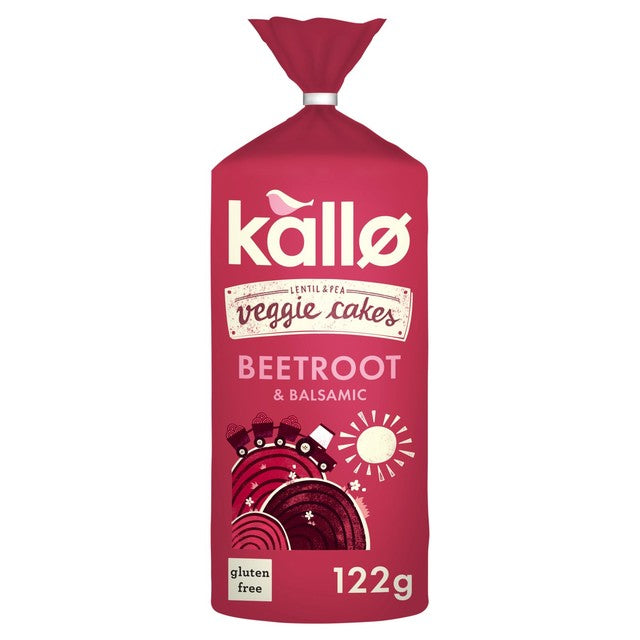 Kallo beetroot and balsamic veggie cakes 122g, UK version