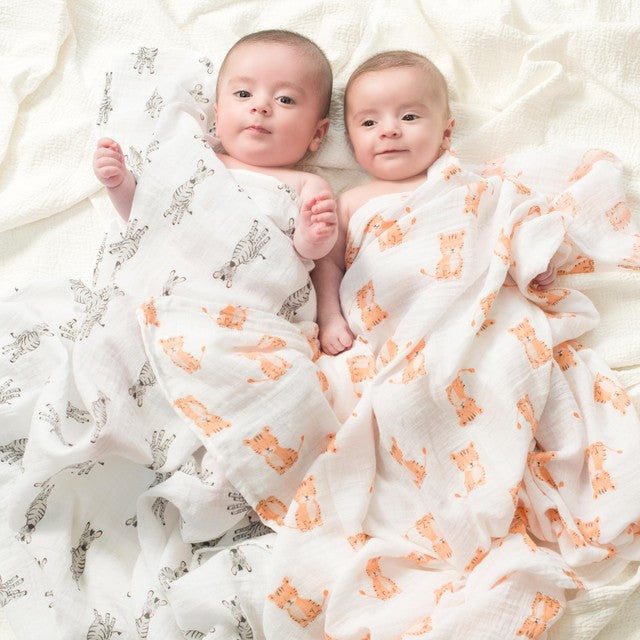 Aden + Anais Safari Babes muslin swaddles pack of 4 - British product