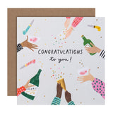 M&S Congratulations Blank Message Greeting Card 15cm x 15cm