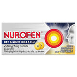 Nurofen Day Night Cold & Flu Tablets 16 tablets, imported from the UK